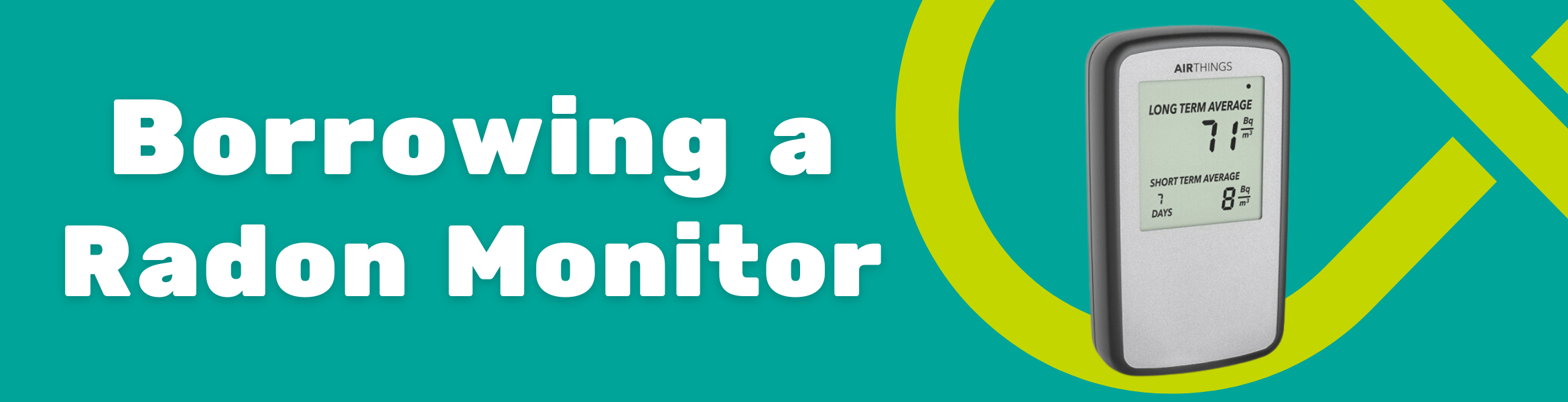 Borrowing a Radon Monitor